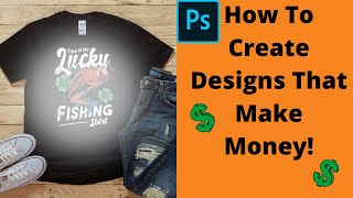 Fastest Way To Create T-Shirt Designs That Sell - Quick Photoshop + Vexels Tutorial