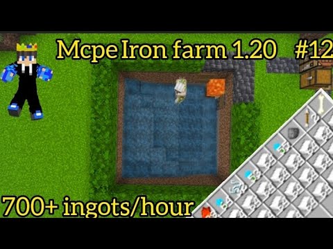 EPIC Iron Farm Tutorial for MCPE 1.20!!