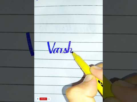 Varshika #namescalligraphy #shortsvideo #hayatartandcalligraphy