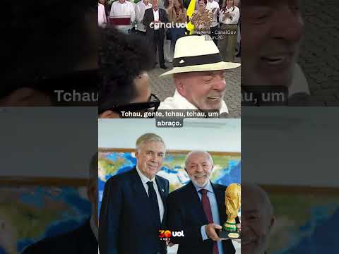 Lula brinca: “Pelo amor de Deus Ancelotti, ganhe outro jogo”
