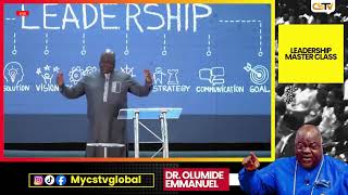 LEADERSHIP MASTER CLASS  | Dr Oumide Emmanuel