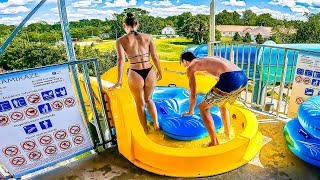 Waterslides at at Sárvári Gyógy- és Wellnessfürdő 🇭🇺