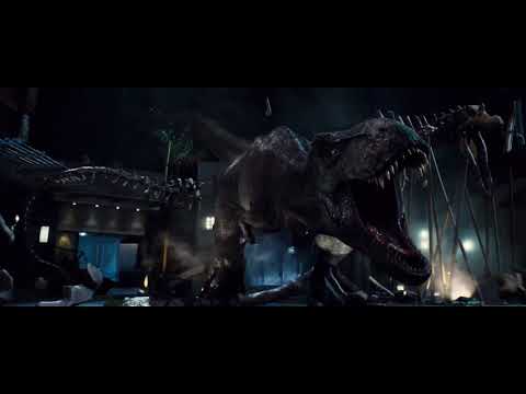 Jurassic World - Claire libera il T-Rex, che affronta l'Indominus Rex [ITA]