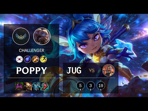 Poppy Jungle vs Qiyana - KR Challenger Patch 12.5