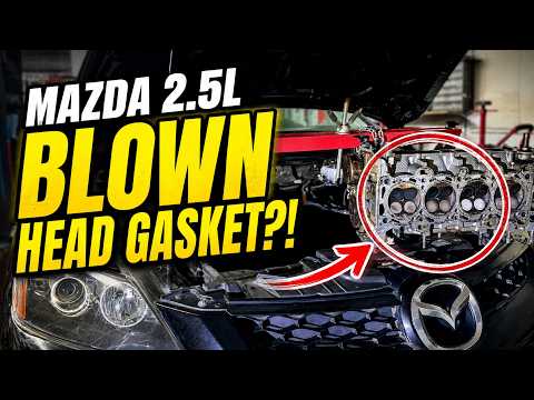 Mazda CX-7 2.5L Head Gasket Replacement (Part 1)-  Cylinder Head Removal