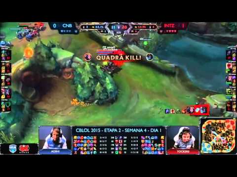 INTZ Tockers   Leblanc Quadra Kill   CBLOL 2015 - 13/06/2015