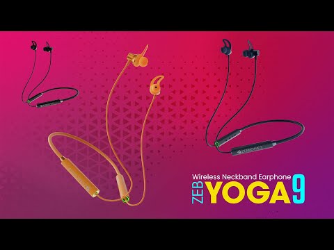 Zebronics | ZEB Yoga 9 | Wireless Neckband Earphones