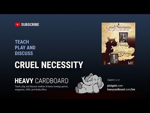 Cruel Necessity Solo Teaching & Play-through by Heavy Cardboard