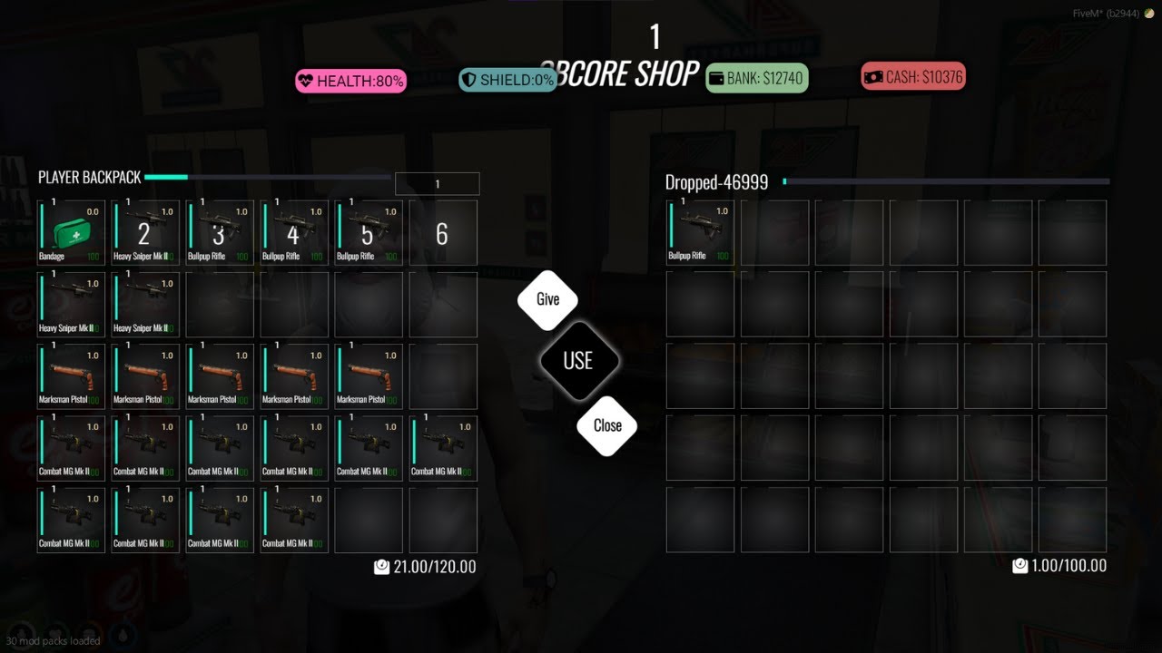 Qb-inventory  Inspired by GTA Online | QBCore Script
