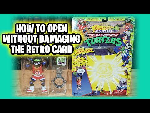 How To Open Retro Card Action Figures Without Damaging the Card TUTORIAL