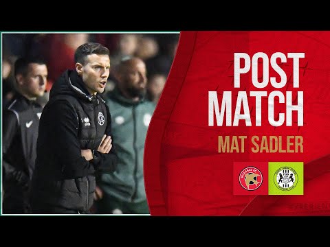 Post-match: Mat Sadler reflects on Forest Green Rovers penalty loss
