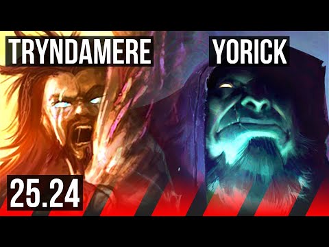 TRYNDAMERE vs YORICK (TOP) | 57K damage | EUW Master | 25.24