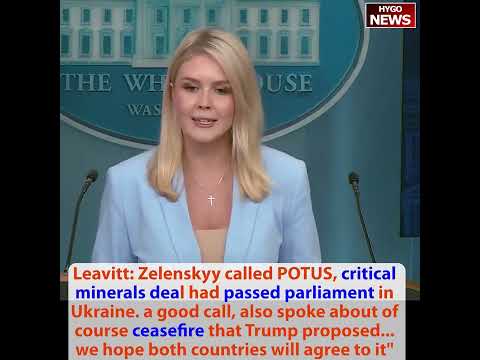 Leavitt on firing Librarian of Congress: quite concerning DEI; Bessent & China; Ukraine deal passed