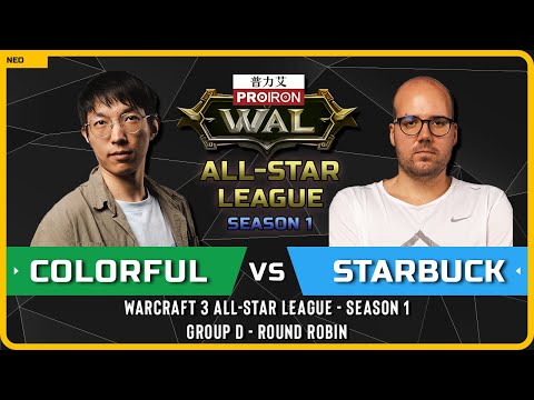 WC3 - [NE] Colorful vs Starbuck [HU] - Round Robin - Warcraft 3 All-Star League - Season 1