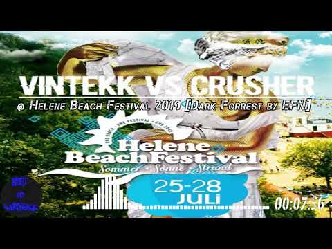 Vintekk vs. Crusher live @ Helene Beach Festival 2019 [Dark Forrest by EFN] | HARDTEKK | [HD]
