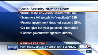 Scam alert: your social security number is not suspended