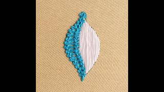 doodled Flower New Embroidery Trick !!! Double Chain Stitch Flower Hand Embroidery Sewing hack