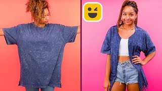 SUPER COOL CLOTHING REVAMPS and More LIFE HACKS by Blossom