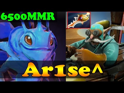 Dota 2 - Ar1se^ 6500 MMR Plays Puck And Gyrocopter - Ranked Match Gameplay!