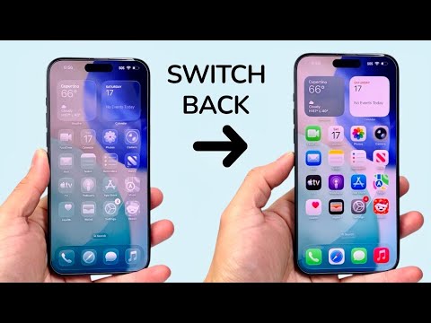 How To Switch Back To Old Icons On iOS 26