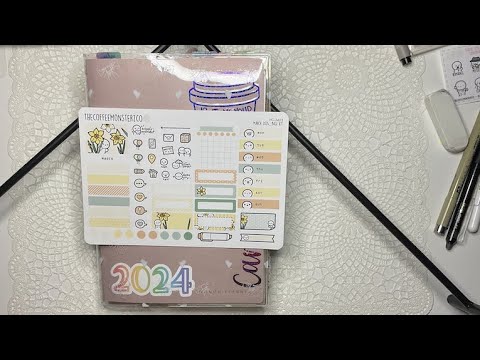 Monthly plan March 2024 - sterling ink A5 common planner - TCMC monthly kit