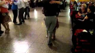 Osvaldo and Coca - Social dancing at La Baldosa, October 15, 2010