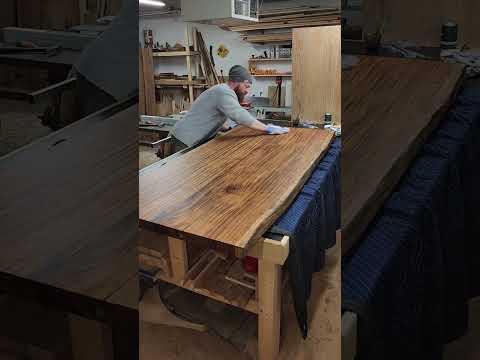 HOW TO APPLY RUBIO MONOCOAT TO A LIVE EDGE DINING TABLE!!
