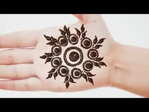 Easy Stylish Gol tikki Mehndi designs - Beautiful Henna designs for front hands