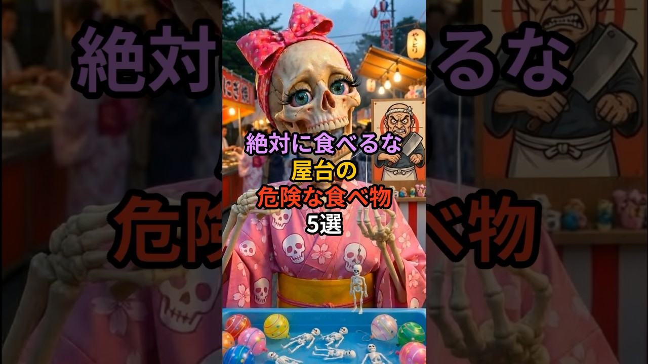 絶対に食べるな！屋台の危険な食べ物5選
