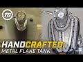 TRANSFORMING A Motorbike Tank Into Work Of Art | Top Gear Handcrafted