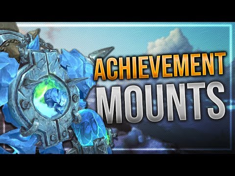 BfA 350 & 400 Mounts Achievement Reward | Ingame Preview With Animations!