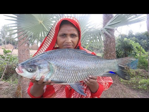 Big Katla Fish Recipe Bengali Delicious Cooking Katla Macher Jhol & Buter Dal Curry For Orphan Kids Video