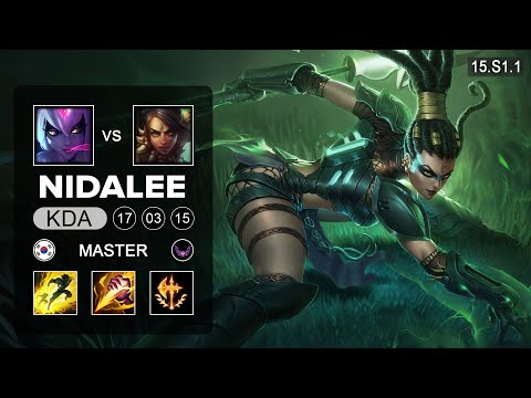 Nidalee vs Evelynn Jungle - KR Master - Patch 15.S1.1 Season 15