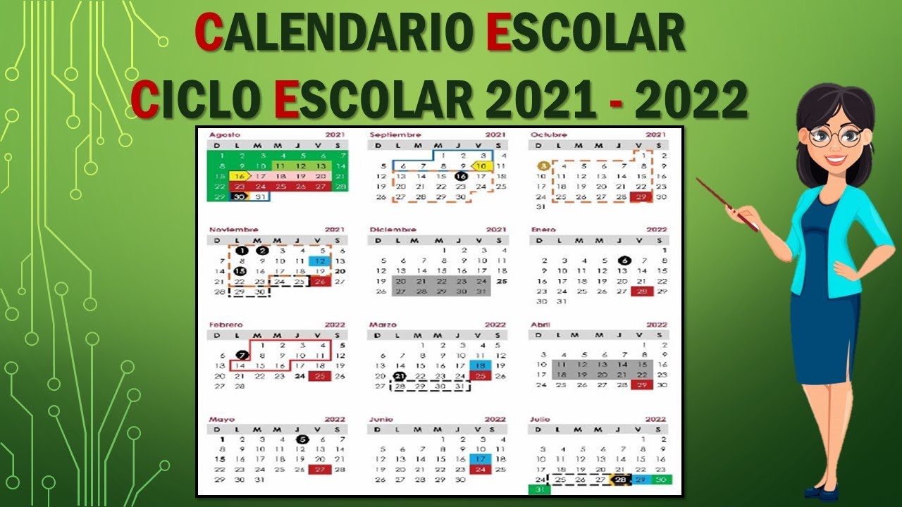 CALENDARIO SEP CICLO ESCOLAR 2021 2022