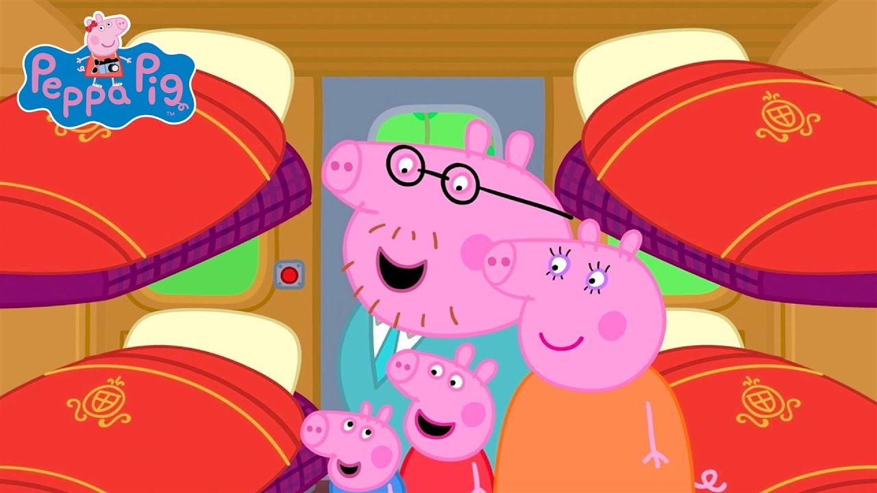Peppa Pig Takes A Long Journey On A Train | @PeppaPigOfficial