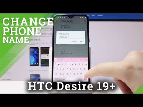 How to Change Device Name in HTC Desire 19+ | Rename Android Smartphone