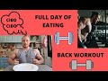 FULL DAY OF EATING + BACK WORKOUT