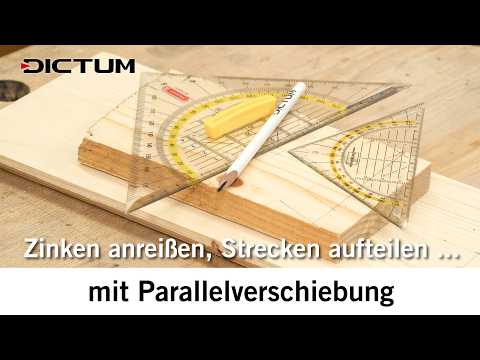 Nie wieder Rechnen! Jede Strecke perfekt teilen (Holzverbindungen anreißen)