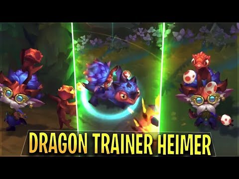 DRAGON TRAINER HEIMERDINGER Legendary Skin Gameplay Preview - League of Legends