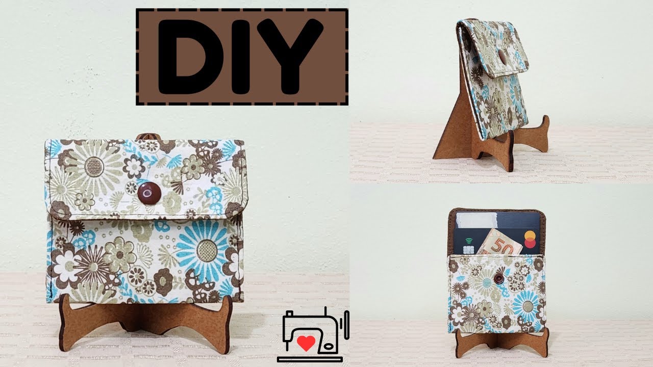 DIY: Como Fazer Uma Carteirinha Fácil e Rápida / How to Make an Easy and Quick Little Wallet