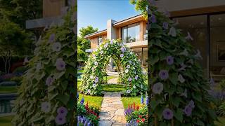 DIY Garden Arch With Sweet Potato Vine Amazing Backyard Transformation 🌸🥔🌿