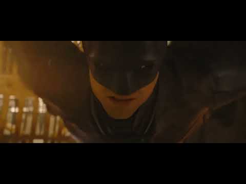 The Batman (2022) Batman escapes Police Station Scene (Rooftop Glide)
