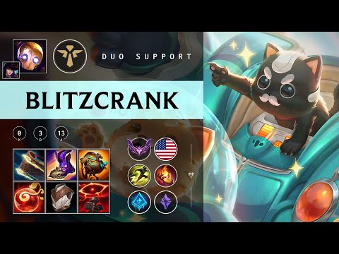 Blitzcrank Support vs Morgana - NA Master Patch 25.24