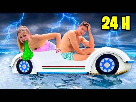 SOPRAVVIVIAMO IN MEZZO AL MARE PER 24 ORE MA ECCO COSA SUCCEDE…☠️