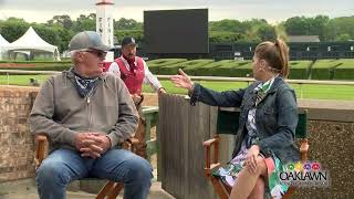 Dawn At Oaklawn - Nancy's Guests are Starter "Blue" Knott and Lead Outrider Chisum Ewing