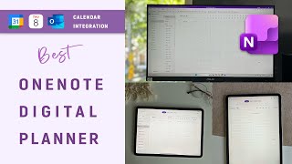 OneNote Calendar Template - 2026 Digital Planner for Windows, Mac, iPad & Android