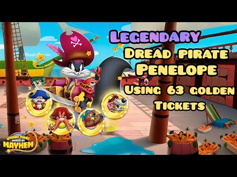 Looney tunes world of mayhem || Unlock Deckswab Dawg and Rankup Dread Pirate Penelope Gameplay..
