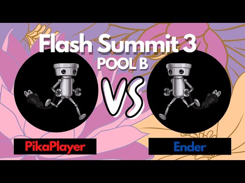Flash Summit 3: Pool B - PikaPlayer (Purple Chibi) vs Ender (Pink Chibi)