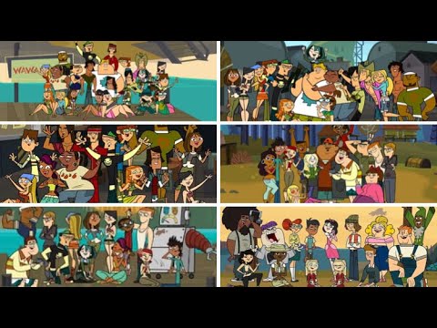 The Intro of Every Total Drama Season but in Elimination Order