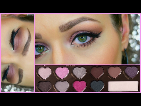 Purple Smokey Eye Too Faced Chocolate Bon Bons Eyeshadow Palette FULL GLAM Tutorial | DreaCN Video